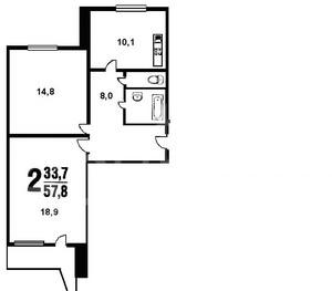 2-� ����. �������� � ������, �. ������ , 58.2 ��.�